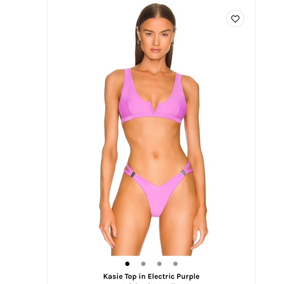 NEW WITH TAGS Revolve Michael Costello Kasie Purple Bikini Set - Picture 2 of 11